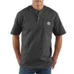 Carhartt Short Sleeve Workwear Henley T-Shirt – K84 Black