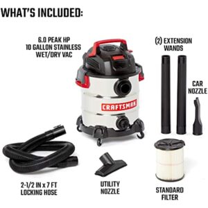 Craftsman 10 gal Corded Wet/Dry Vacuum 120 V 6 HP CMXEVBE17155 - Image 4