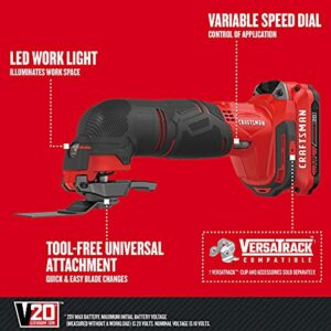 CRAFTSMAN V20 Cordless Oscillating Multi-Tool Kit CMCE501D1 - Image 3