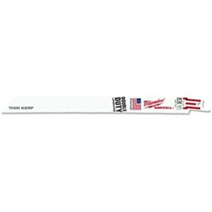 Milwaukee Sawzall 9 in. Bi-Metal Double Duty Upgrade Reciprocating Saw Blade