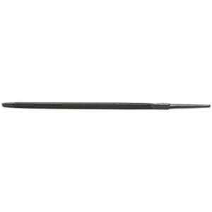 Nicholson Triangular Double Extra Slim Taper Hand File Without Handle, Single Cut, American Pattern, 6" Length