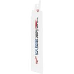 6" L Straight Reciprocating Saw Blade, 5 pk.