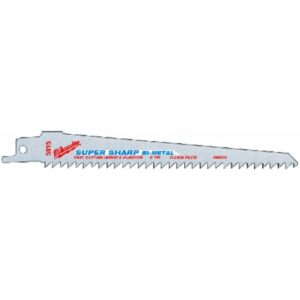 Milwaukee 48-00-5015 Super Sawzall Blade, 6 Teeth per, 6"