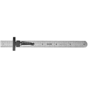 General Tools 300/1 6-Inch Flex Precision Stainless Steel Ruler, Chrome - Image 2