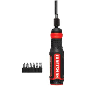 CRAFTSMAN Cordless Screwdriver, 4V, 8-Piece Set (CMHT66718B6) - Image 4