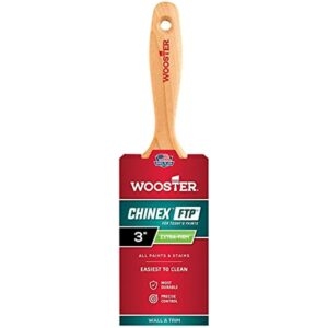 Wooster Brush 4413-3 Chinex FTP Varnish Paintbrush, 3 Inch