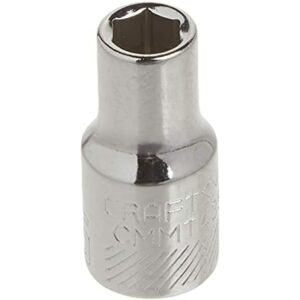 Craftsman 5.5 mm X 1/4 in. drive Metric 6 Point Standard Shallow Socket 1 pc - Image 3