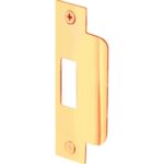 Prime-Line U 9428 Commercial Asa Door Strike, Brass Plated Steel