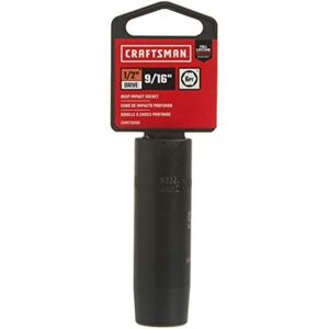 Craftsman 9/16 in. X 1/2 in. drive SAE 6 Point Deep Impact Socket  CMMT15998 - Image 2