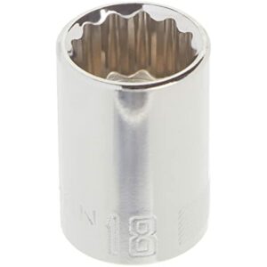 CRAFTSMAN Shallow Socket, Metric, 1/2-Inch Drive, 18mm, 12-Point (CMMT44267) - Image 3
