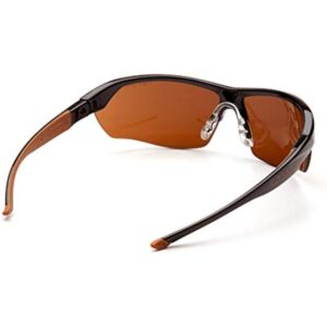 Carhartt - CHB1118DT Braswell Anti-Fog Safety Glasses Eye Protection, Black Frame, Bronze Lens - Image 4