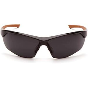 Carhartt-CHB1120DT Braswell Anti-Fog Safety Glasses Eye Protection, Black Frame, Gray Lens - Image 2
