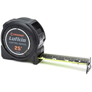 Crescent Lufkin 1-3/16 x 25' Command Control Series Black Clad Tape Measure - L1025CB