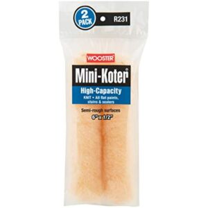 Wooster R231-6 Mini-Koter Woven, 1/2" Nap 6-Inch, 2-Pack