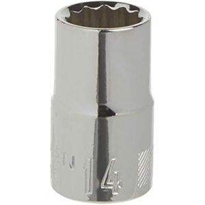 CRAFTSMAN Shallow Socket, Metric, 1/2-Inch Drive, 14mm, 12-Point (CMMT44235)