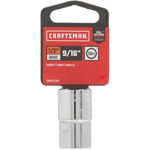Craftsman 9/16 in. X 1/2 in. drive SAE 12 Point Standard Shallow Socket  CMMT47503 - Image 4