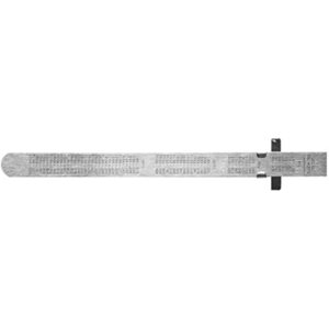 General Tools 300/1 6-Inch Flex Precision Stainless Steel Ruler, Chrome - Image 3