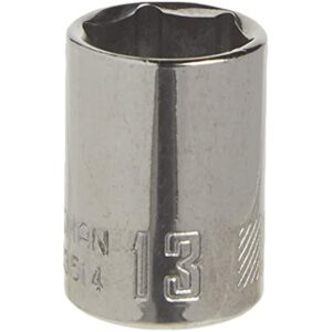 Craftsman 13 mm X 1/4 in. drive Metric 6 Point Standard Shallow Socket