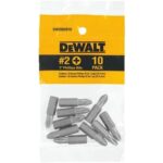 DeWalt Phillips #2 X 1 in. L Screwdriver Bit Heat-Treated Steel 10 pc