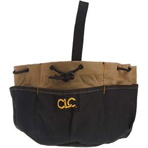 CLC Custom LeatherCraft 1148 Drawstring Bucket Bag, 18 Pocket , Black - Image 3