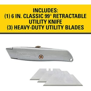 STANLEY Classic 99 6 in. Retractable Utility Knife Gray - Image 2