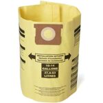 CRAFTSMAN CMXZVBE3877 Fine Dust Wet/Dry Vac Dust Collection Bags for 10 to 14 Gallon Shop Vacuums, 2-Pack, Yellow