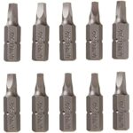 DEWALT DW2202B10 #2 Square Recess 1-Inch Bit Tip (10-Pack), Silver