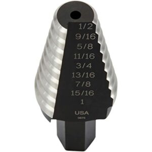 Irwin Tools Unibit #20 9/16-Inch to 1-Inch Step-Drill Bit 10220