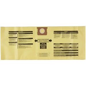 CRAFTSMAN CMXZVBE3877 Fine Dust Wet/Dry Vac Dust Collection Bags for 10 to 14 Gallon Shop Vacuums, 2-Pack, Yellow - Image 4