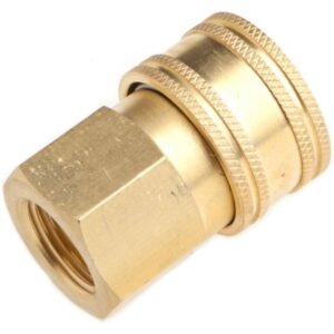 Forney 75129 Pressure Washer Accessories, Quick Coupler Female Socket, 3/8-Inch Female NPT, 4,200 PSI, Brass - Image 2