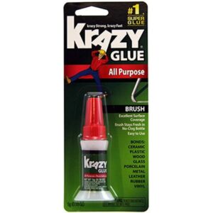 Krazy Glue KG92548R 5G All Pur Brush On, 0.18 Oz, Multicolor