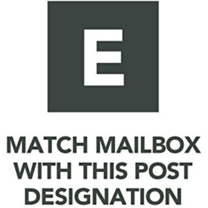 Gibraltar Mailboxes Patriot Classic Plastic Post Mount Black Mailbox - Image 7