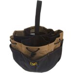 CLC Custom LeatherCraft 1148 Drawstring Bucket Bag, 18 Pocket , Black