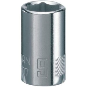 CRAFTSMAN Shallow Socket, Metric, 1/4-Inch Drive, 9mm, 6-Point (CMMT43507)