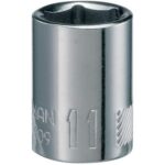 CRAFTSMAN Shallow Socket, Metric, 1/4-Inch Drive, 11mm, 6-Point (CMMT43509)