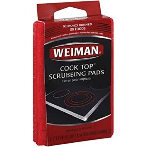 Weiman No Scent Cooktop Scrubbing Pads 3 ct Sponge (Case of 6)
