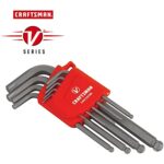 Craftsman V-Series X-Tract Technology Metric L-Handle Ball End Hex Key Set 9 pc