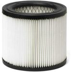Craftsman 38752 Wet Dry Vac Replacement Filter for Wall Shop Vacuums (9-38752), White