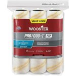 The Wooster Brush Company RR663-9 Pro Doo Z FTP Roller Cover 3/8-Inch Nap, 3-Pack , White