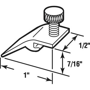 Prime-Line Screen/Storm Door Clip 1" X 3/8" X 1/2" Mill Carded / 8 - Image 2