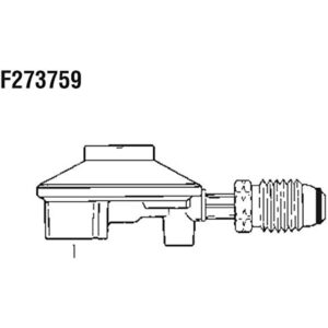 Mr. Heater 90 degree Low Pressure Propane Regulator with POL F273759 - Image 2