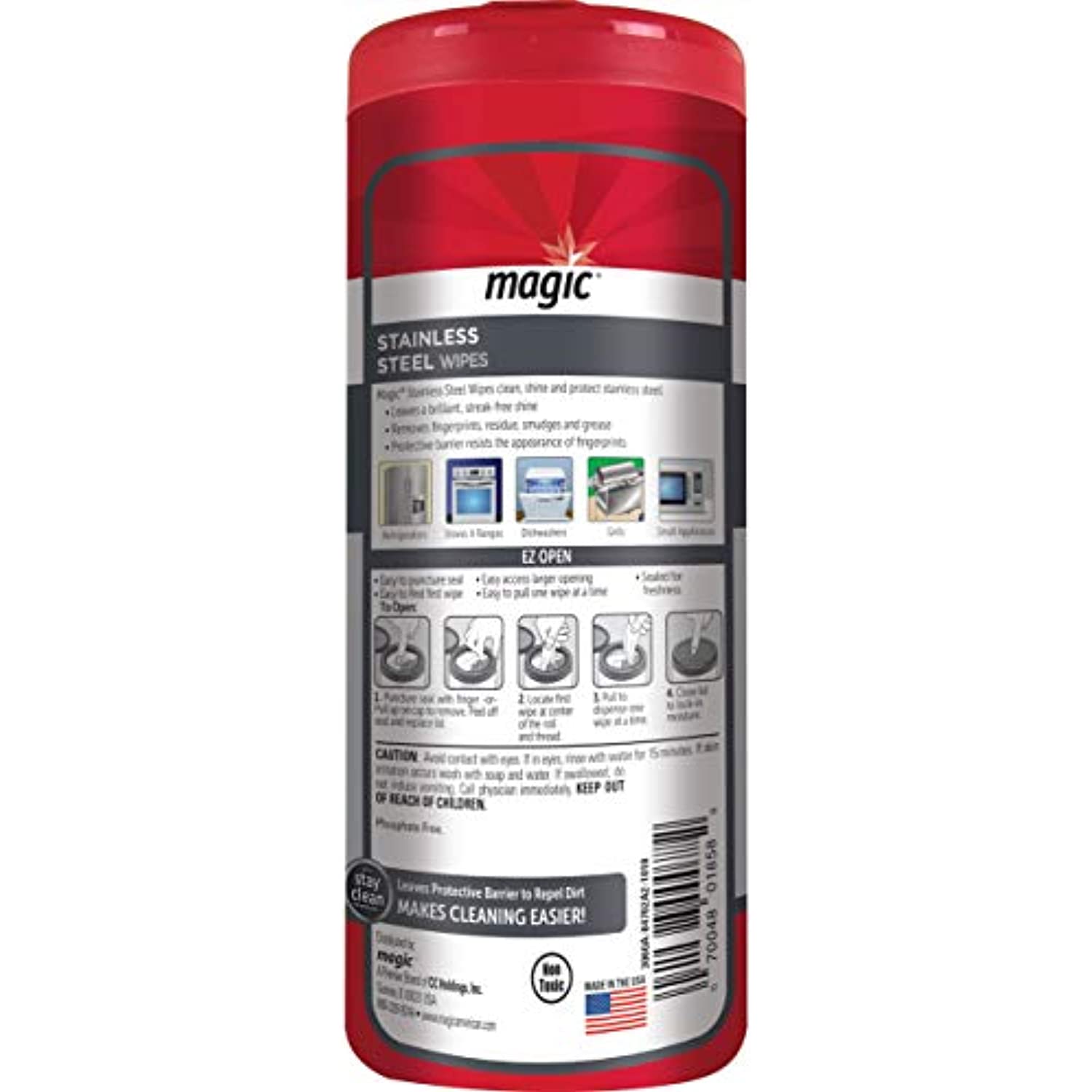 Magic Fresh Clean Scent Stainless Steel Magic Wipes 30 pk Wipes