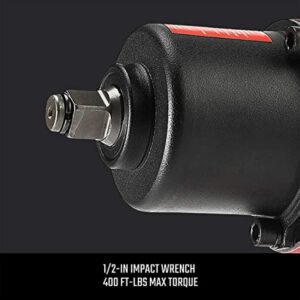 Craftsman CMXPTSG1004NB Air Impact Wrench, Red and Black - Image 3