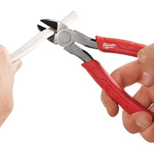 Milwaukee 48-22-6107 Rust Resistant 7 Inch Diagonal Wire Cutting Pliers with 1 Inch Reaming Head - Image 4