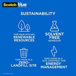 ScotchBlue 1.88 in. W X 60 yd L Blue Medium Strength Painter’s Tape 3 pk - Image 3