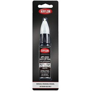 Krylon K07700A00 Appliance Touch Up Paint Tubes, White, 1/2 Ounce