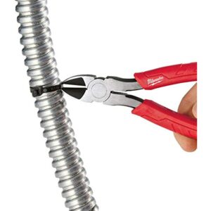 Milwaukee 48-22-6107 Rust Resistant 7 Inch Diagonal Wire Cutting Pliers with 1 Inch Reaming Head - Image 2
