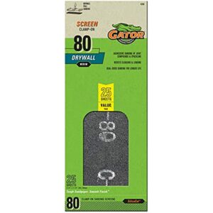 Gator 11 in. L X 4.25 in. W 80 Grit Silicon Carbide Drywall Sanding Screen 25-Pack