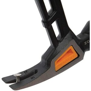 Fiskars 750230-1001 IsoCore 20 oz General Use Hammer, Carpenter Tools, Softgrip, Magnetic Nail Starter Groove, 15.5 inch,Black/Orange - Image 2