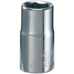 Craftsman 9/32 in. X 1/4 in. drive SAE 6 Point Standard Shallow Socket